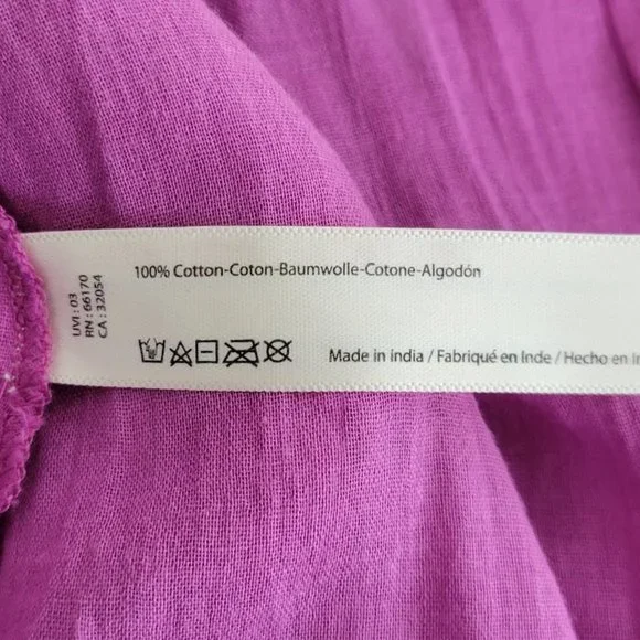 FREE PEOPLE Ilektra Lace Inset Cotton Chemise mini dress Sz M NEW - Picture 11 of 12